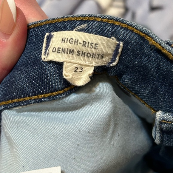 Madewell Blue high rise Jean Shorts size 23 - Picture 5 of 5